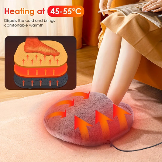 USB Electric Foot Warmer, 35-40 Yards, Washable Goose Down, 5V Constant Temperature