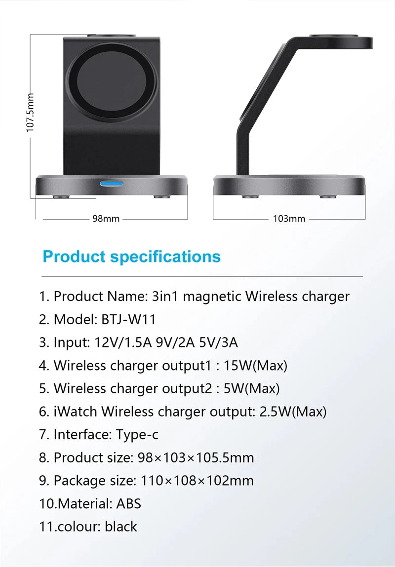 3-in-1 MagSafe Wireless Charge