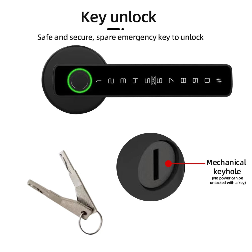 RAYKUBE Smart Fingerprint Door Lock