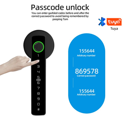 RAYKUBE Smart Fingerprint Door Lock