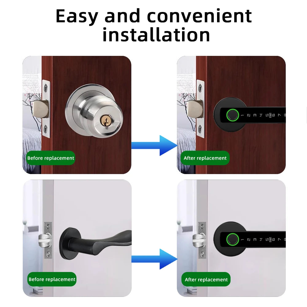 RAYKUBE Smart Fingerprint Door Lock