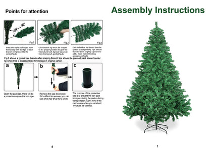 7FT 1000 Branch Artificial Christmas Tree